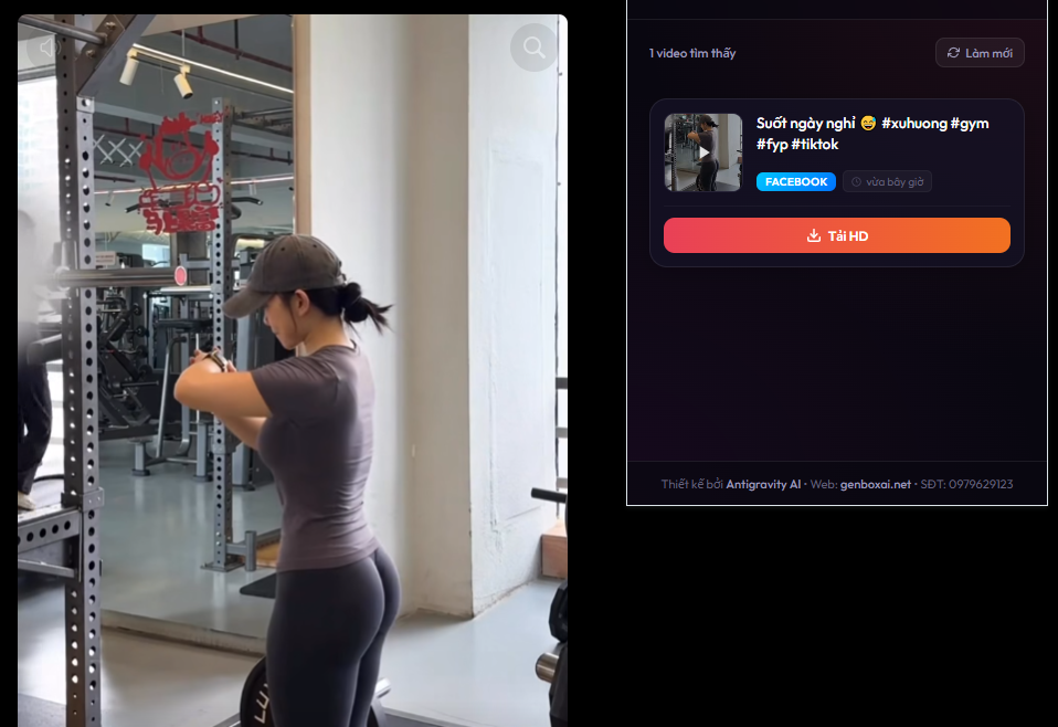 Tiện ích tải video Douyin, TikTok, Facebook không Logo - Antigravity Downloader